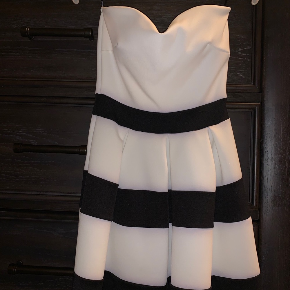 Black and white dress
